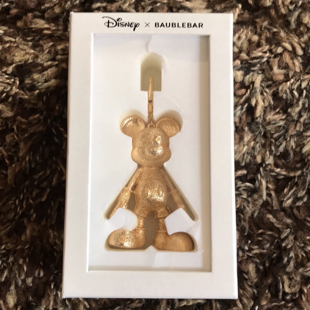 Disney X Baublebar Micky Mouse Metal Keychain NIB